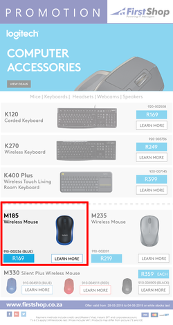 First Shop : Logitech Promotion (28 May - 4 June 2019) , page 1