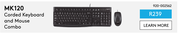 Logitech MK120 Corded Keyboard And Mouse Combo 920-002562