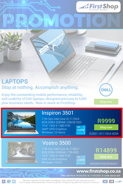 First Shop : Dell Laptop Promotion (4 May - 11 May 2021), page 1