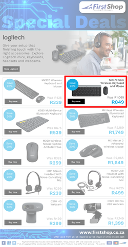 First Shop : Logitech (26 May - 02 June 2022), page 1