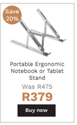 Targus Portable Ergonomic Notebook Or Tablet Stand
