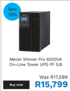 Mecer Winner Pro 6000VA On-Line Tower UPS