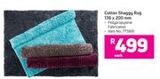 Cotton Shaggy Rug 136 x 200mm-Each