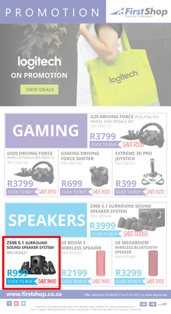 First Shop : Logitech (22 Jun - 7 Jul 2017), page 1