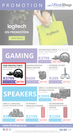 First Shop : Logitech (22 Jun - 7 Jul 2017), page 1