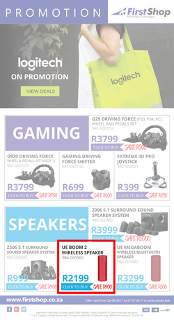 First Shop : Logitech (22 Jun - 7 Jul 2017), page 1
