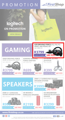 First Shop : Logitech (22 Jun - 7 Jul 2017), page 1