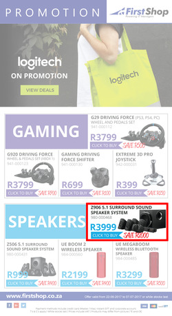 First Shop : Logitech (22 Jun - 7 Jul 2017), page 1