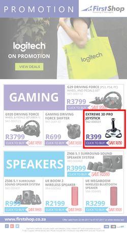 First Shop : Logitech (22 Jun - 7 Jul 2017), page 1