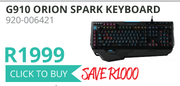 Logitech G910 Orion Spark Keyboard