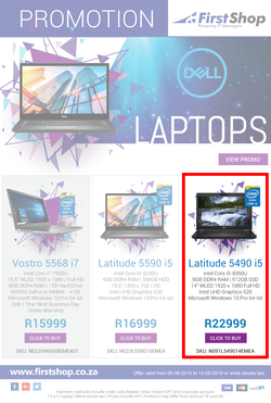 First Shop : Dell Promotion (6 June - 13 June 2019), page 1