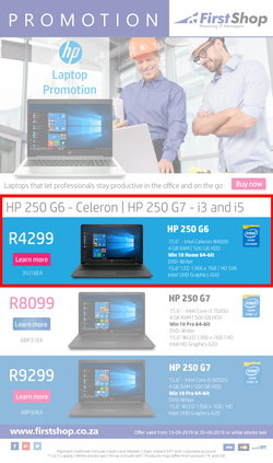 First Shop : HP Laptops (13 June - 20 June 2019), page 1