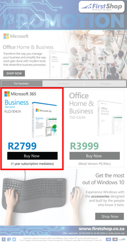 First Shop : Microsoft Promo (23 June - 30 June 2020), page 1