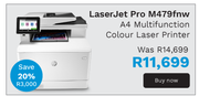 HP LaserJet Pro M479fnw A4 Multifunction Colour Laser Printer