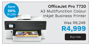 HP OfficeJet Pro 7720 A3 Multifunction Colour Inkjet Business Printer