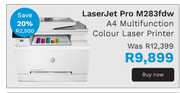 HP LaserJet Pro M283fdw A4 Multifunction Colour Laser Printer