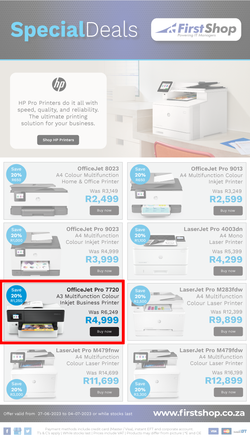 First Shop : HP Printers (27 June - 04 July 2023), page 1