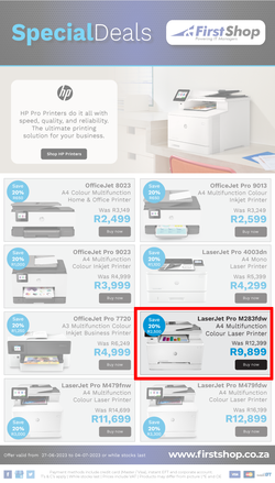 First Shop : HP Printers (27 June - 04 July 2023), page 1