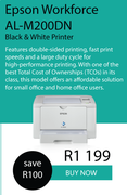 Epson Workforce Al-M200DN Black & White Printer
