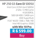 HP 250 G5 Core i3 5005U With Win 10 Pro