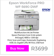 Epson WorkForce Pro WF-5690 DWF Multifunction Inkjet printer