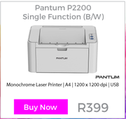 Pantum P2200 Single Function (B/W) Monochrome Laser Printer