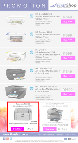 First Shop : Printers Promotion (5 July - 12 July 2018), page 2