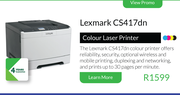 Lexmark Colour Laser Printer CS417dn