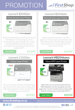 First Shop : Lexmark Printers Promo (24 July - 31 July 2019), page 2