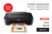 Canon Pixma Printer MG2540S