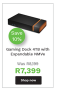 Seagate Gaming Dock 4TB With Expandable NMVe