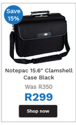 Targus Notepac 15.6" Clamshell Case (Black)