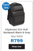 Targus CitySmart 12.5-15.6" Backpack (Black & Grey)