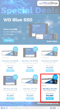 First Shop : WD Blue SSD Promo (8 July - 15 July 2021), page 1