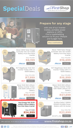 First Shop : Load Shedding (19 July - 26 July 2023), page 1