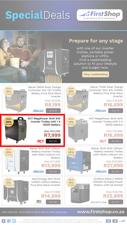 First Shop : Load Shedding (19 July - 26 July 2023), page 1