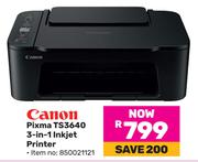 Canon Pixma TS3640 3 In 1 Inkjet Printer