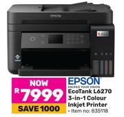 Epson Eco Tank L6270 3 In 1 Colour Inkjet Printer