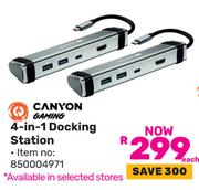 Canyon Gaming 4 In 1 Docking Station-Each