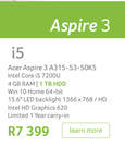 Acer Aspire 3 A315-53-50K5