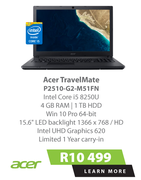 Acer TravelMate P2510 G2 M51FN