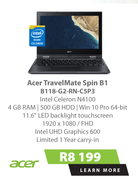 Acer TravelMate Spin B1 B118 G2 RN C5P3