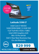 Dell 15.6" Latitude 5590 i7 N036L559015EMEA