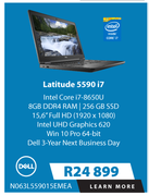 Dell 15.6" Latitude 5590 i7 N063L559015EMEA