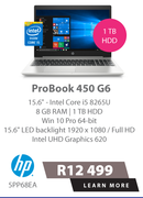 HP 15.6" ProBook 450 G6 5PP68EA