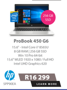 HP 15.6" ProBook 450 G6 5PP90EA