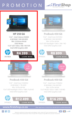 First Shop : Laptop Promo (1 Aug - 8 Aug 2019), page 3