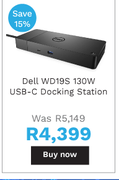 Dell WD19S 130W USB-C Docking Station