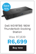 Dell WD19TBS 180W Thunderbolt Docking Station