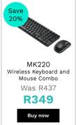 MK220 Wireless Keyboard and Mouse Combo